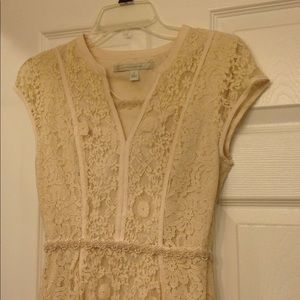 LC Cream Lace Dress